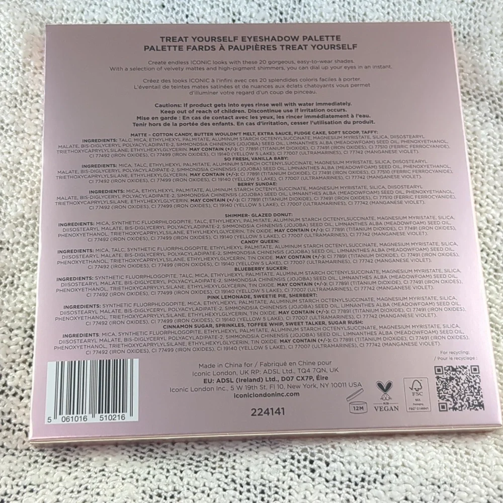 ICONIC London Eyeshadow Palette in Treat Yourself, 20x 1.5g/0.05oz
